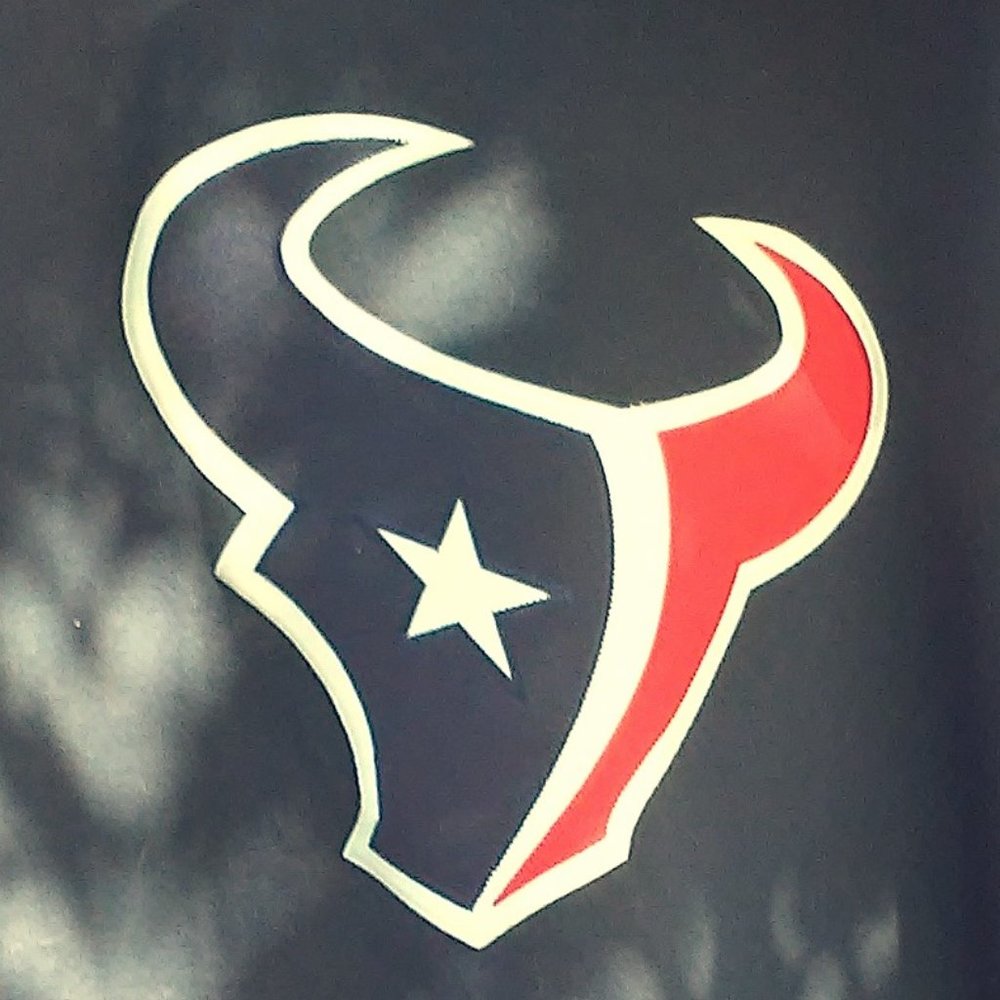L Dark Blue Hoodie w/ Houston Texans logo patch